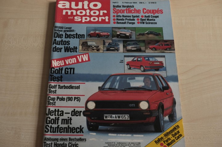 Deckblatt Auto Motor und Sport (03/1984)